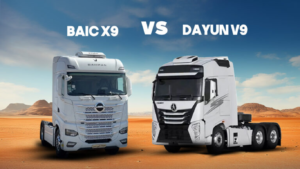 مقایسه کامیون دایون V9 با بایک X9؛ ولووی چینی یا کشنده بایک؟ انتخاب با شماست!