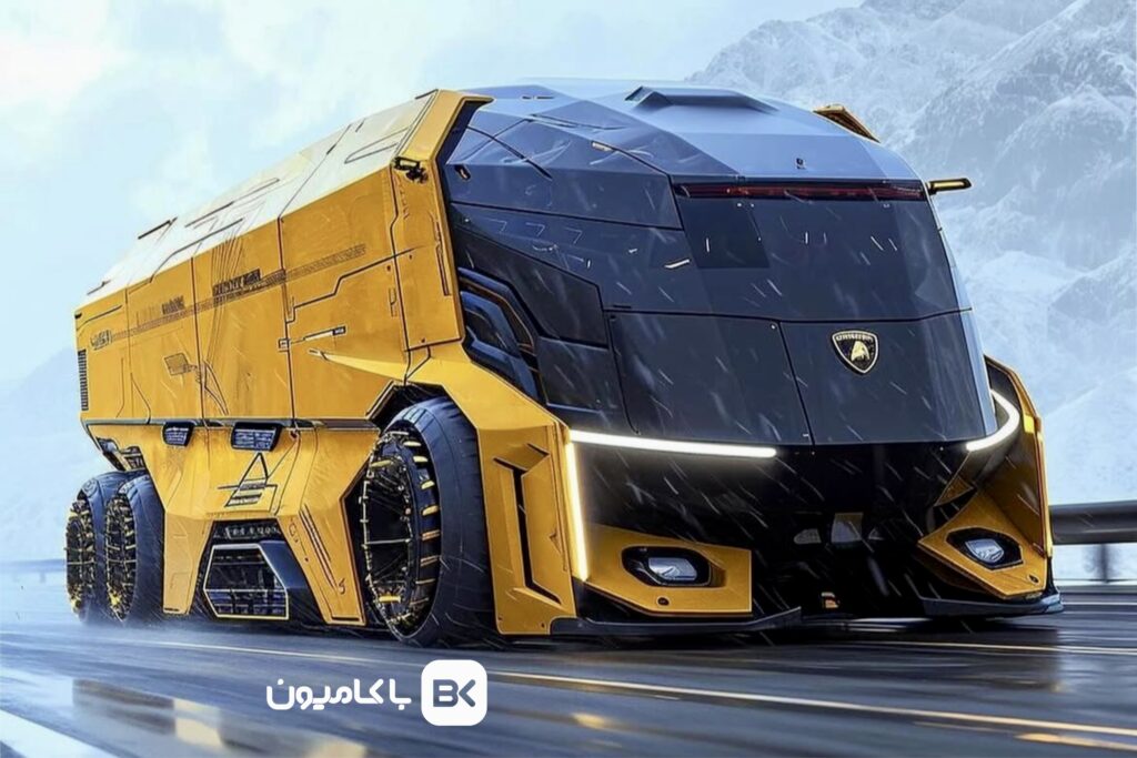 طراحی عجیب کامیون لامبورگینی