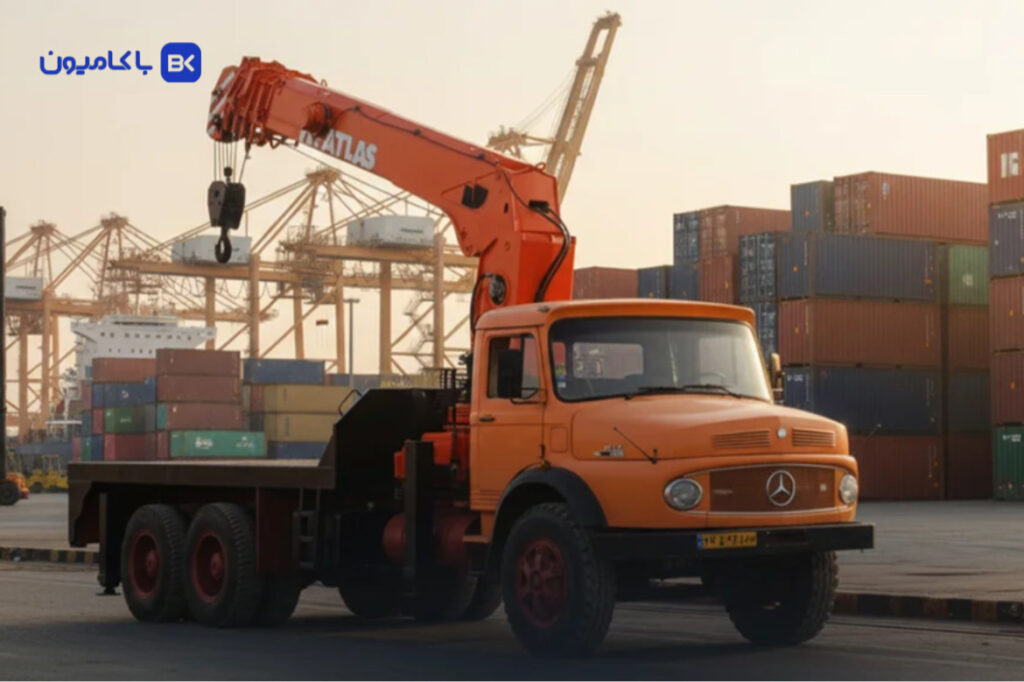 بهترین کامیون برای نصب جرثقیل کامیون بنز واگن هود ۱۹۲۴ و ۲۶۲۴
