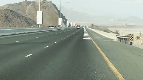 جاده موزیکال در شهر فجیره امارات